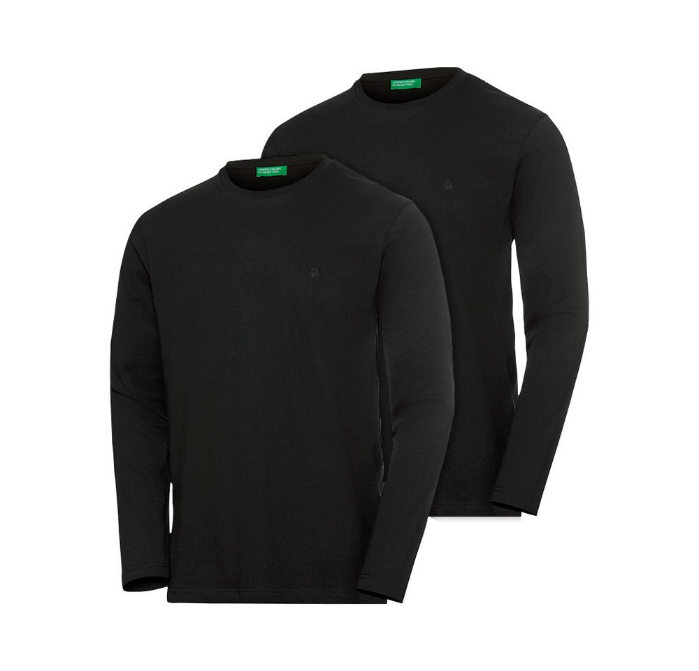 United Colors of Benetton Langarmshirt (Set, 2er-Pack) praktische Shirts aus reiner Baumwolle von United Colors of Benetton