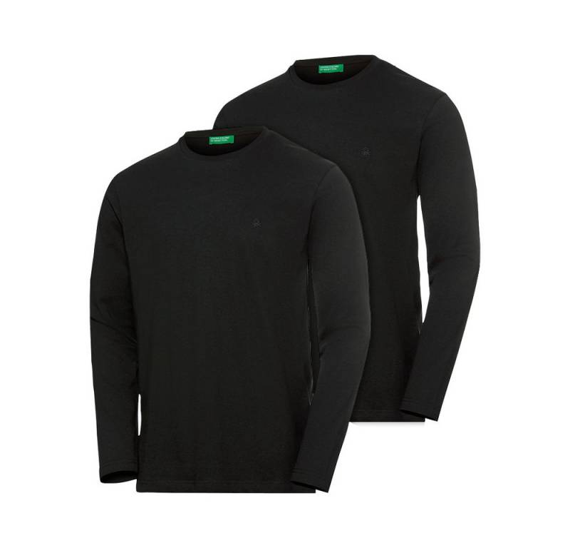 United Colors of Benetton Langarmshirt (Set, 2er-Pack) praktische Shirts aus reiner Baumwolle von United Colors of Benetton
