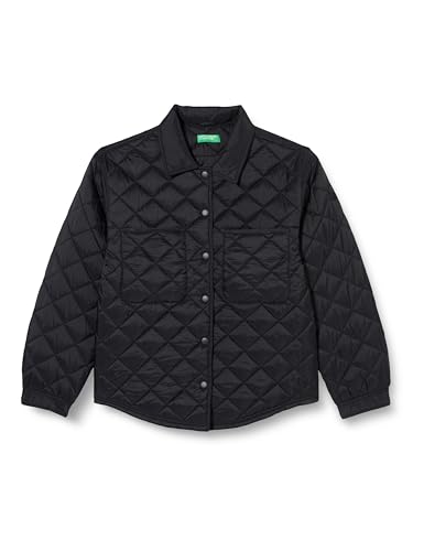 United Colors of Benetton Mädchen 2mjacn02n Jacke, Nero 100, L von United Colors of Benetton