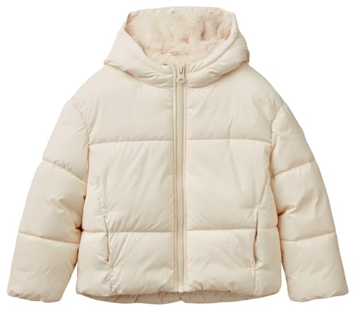 United Colors of Benetton Mädchen 2sj1cn05d Jacke, beige, 120 cm von United Colors of Benetton