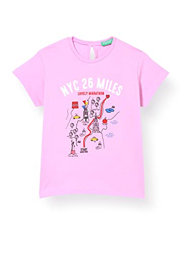 United Colors of Benetton Mädchen 3096C154F T-Shirt, Rosa 3c8, 68 von United Colors of Benetton