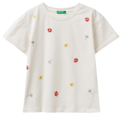 United Colors of Benetton Mädchen 3096c10i3 T-Shirt, Creme 0Z3, 3XL von United Colors of Benetton