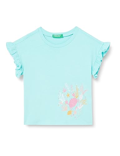 United Colors of Benetton Mädchen 3096g1093 T-Shirt, Türkis 18t, 82 von United Colors of Benetton