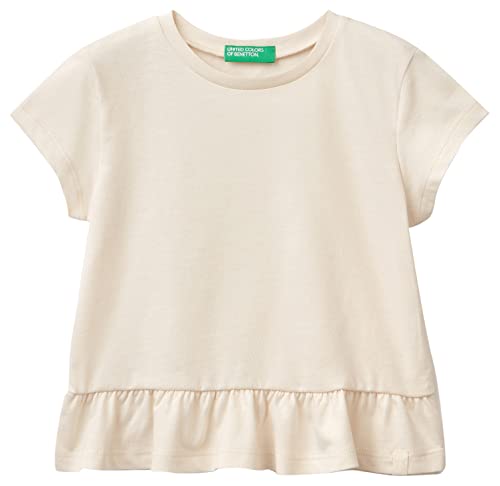 United Colors of Benetton Mädchen 37ykg107l T-Shirt, Beige 60 V, 90 von United Colors of Benetton