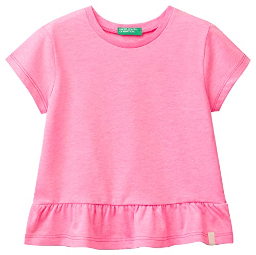 United Colors of Benetton Mädchen 37ykg107l T-Shirt, Fuchsia 90J, 82 von United Colors of Benetton