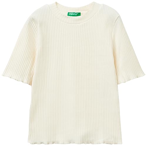 United Colors of Benetton Mädchen 3f1ac10e2 T-Shirt, Bianco Panna 0r2, 150 cm von United Colors of Benetton