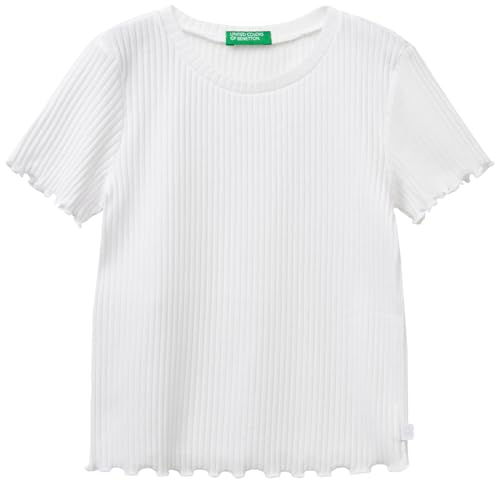 United Colors of Benetton Mädchen 3f1ac10n4 T-Shirt, Weiß, 170 cm von United Colors of Benetton