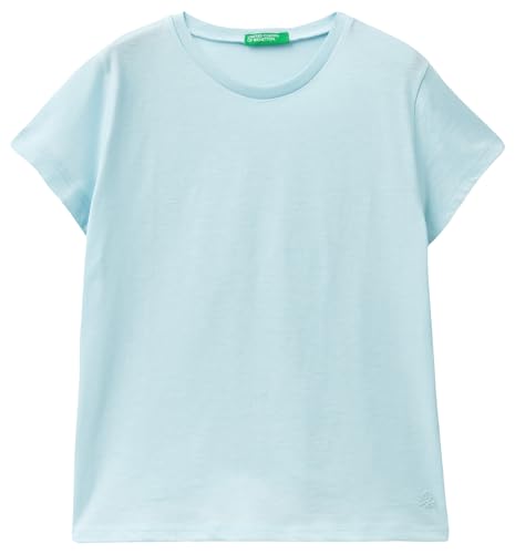 United Colors of Benetton Mädchen 3i1xc109v T-Shirt, Hellblau 0W6, XL von United Colors of Benetton