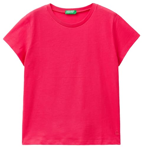 United Colors of Benetton Mädchen 3i1xc109v T-Shirt, Rot Magenta 34l, S von United Colors of Benetton