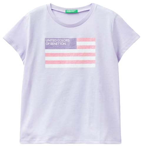 United Colors of Benetton Mädchen 3i1xc10h8 T-Shirt, Malve 26g, 3XL von United Colors of Benetton