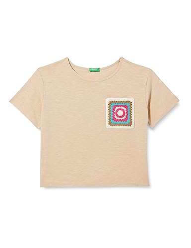 United Colors of Benetton Mädchen 3lhac10bv T-Shirt, Beige 39a, 170 cm von United Colors of Benetton