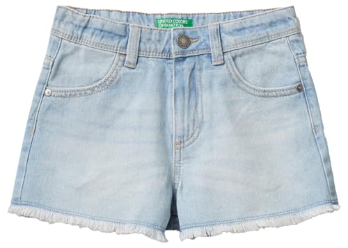 United Colors of Benetton Mädchen Bermuda 4dw2c9011 Shorts, Blau, 146 von United Colors of Benetton