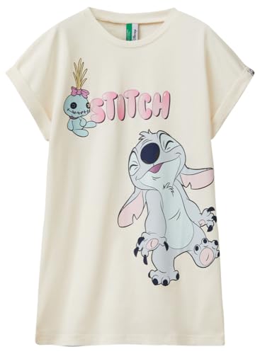 United Colors of Benetton Mädchen Camicia Notte 30960c00n Nachthemd, Weiß, XS von United Colors of Benetton