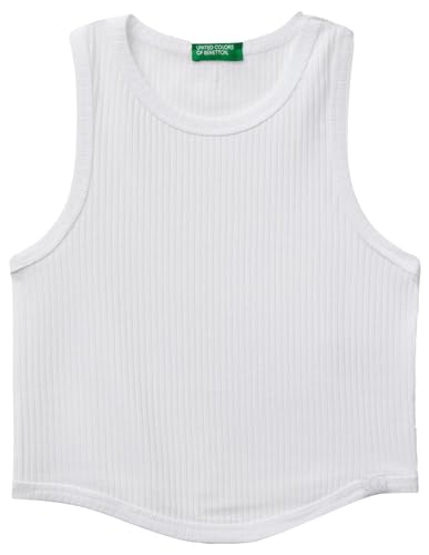 United Colors of Benetton Mädchen Canotta 31h3ch01f Unterhemd, Weiß, 160 cm von United Colors of Benetton