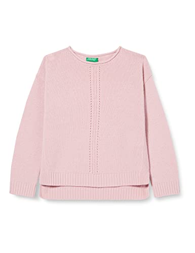 United Colors of Benetton Mädchen G/C M/L 1244C102C LANGÄRMLIGER Pullover MIT Rundhalsausschnitt, Lilla L18, M von United Colors of Benetton