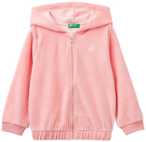 United Colors of Benetton Mädchen Giacca C/CAPP M/L 3Y3EG501Z Hooded Sweatshirt, Rosa 03Z, von United Colors of Benetton