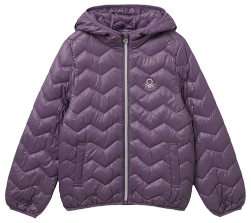 United Colors of Benetton Mädchen Giubbotto 21incn04u Jacke, violett, 140 cm von United Colors of Benetton