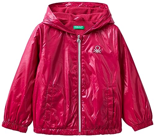 United Colors of Benetton Mädchen Giubbotto 2EO0GN01I Anzugjacke, Rosso Magenta 2E8, 82 von United Colors of Benetton