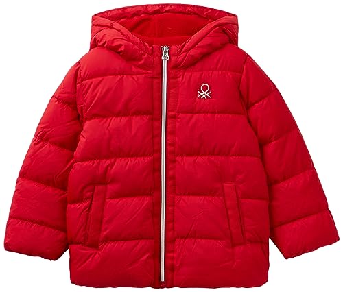 United Colors of Benetton Mädchen Giubbotto 2WU0GN01J Anzugjacke, Rosso 0V3, 82 von United Colors of Benetton
