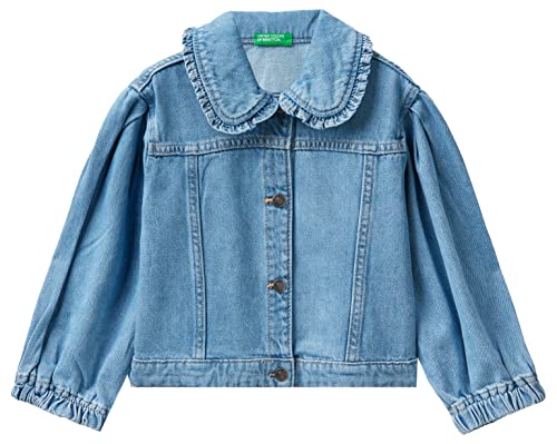 United Colors of Benetton Mädchen Jacke 25hhgn01f Denimjacke, Denimblau 901, 82 von United Colors of Benetton