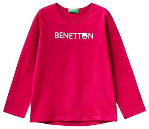 United Colors of Benetton Mädchen M/L 3096G10A4 T-Shirt, Rosso Magenta 2e8, 18 Monate von United Colors of Benetton