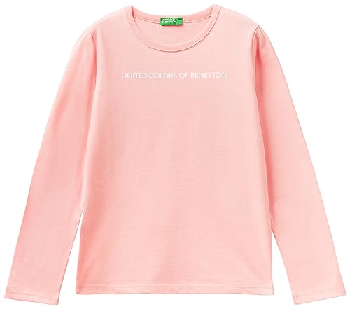 United Colors of Benetton Mädchen M/L 3096c10d3 T-Shirt, Rosa 03z, 170 cm von United Colors of Benetton