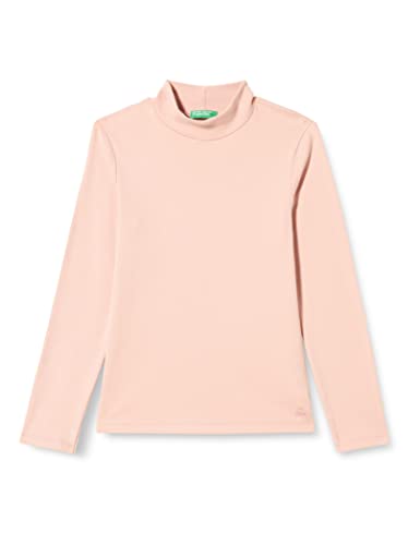 United Colors of Benetton Mädchen M/L 3AOUC201O Langarm-T-Shirt, Rosa Cipria 05R, M von United Colors of Benetton