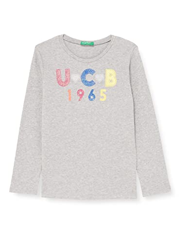 United Colors of Benetton Mädchen M/L 3I9WC151Q T-Shirt, Grau Melange 501, 68 cm von United Colors of Benetton