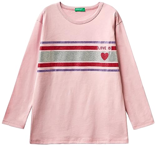 United Colors of Benetton Mädchen M/L 3vr5c10e9 T-Shirt, Lilla 24d, 140 cm von United Colors of Benetton