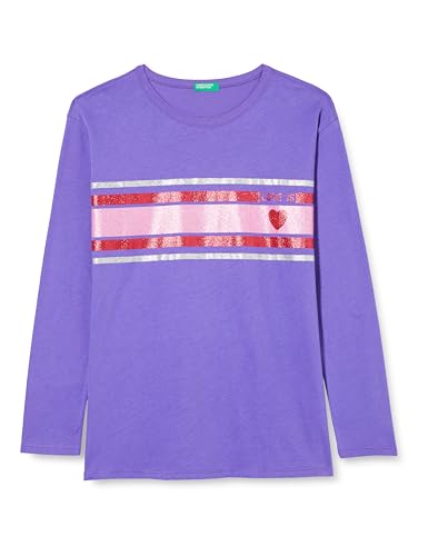 United Colors of Benetton Mädchen M/L 3vr5c10e9 T-Shirt, Viola 30f, 150 cm von United Colors of Benetton