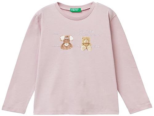 United Colors of Benetton Mädchen M/L 3vr5g10ay T-Shirt, Lilla 24d, 3 Jahre von United Colors of Benetton