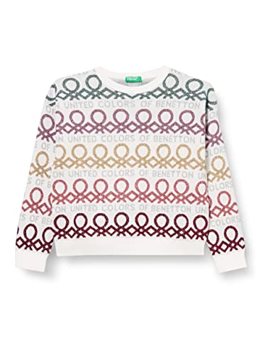 United Colors of Benetton Mädchen Maglia G/C M/L 1194Q100K Pullover, Bianco 101, M von United Colors of Benetton