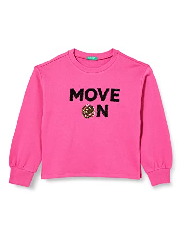 United Colors of Benetton Mädchen Maglia G/C M/L 3J68C10AN Sweatshirt, Fuxia 1Y8, S von United Colors of Benetton