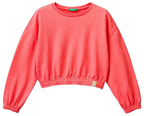 United Colors of Benetton Mädchen Maglia G/C M/L 3UHRC10AT Sweatshirt, Arancione 90G, XL von United Colors of Benetton