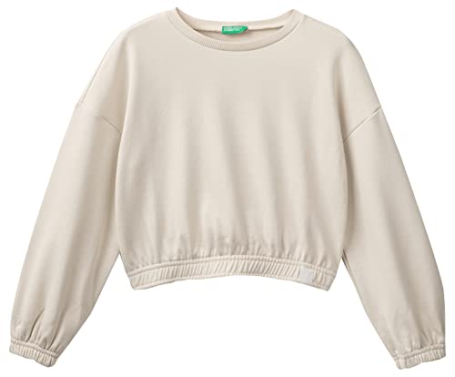 United Colors of Benetton Mädchen Maglia G/C M/L 3UHRC10AT Sweatshirt, Beige 60V, M von United Colors of Benetton