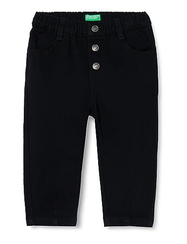 United Colors of Benetton Mädchen Pantalone 40GAGE01G Hose, Nero 100, 82 von United Colors of Benetton