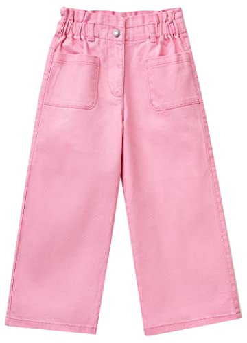 United Colors of Benetton Mädchen Pantalone 4RISGF00U Jeans, Rosa 65F, XS von United Colors of Benetton