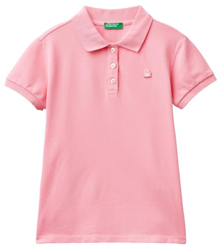 United Colors of Benetton Mädchen Poloshirt M/M 3wg9c300o Polohemd, Rosa 38E, 3XL von United Colors of Benetton