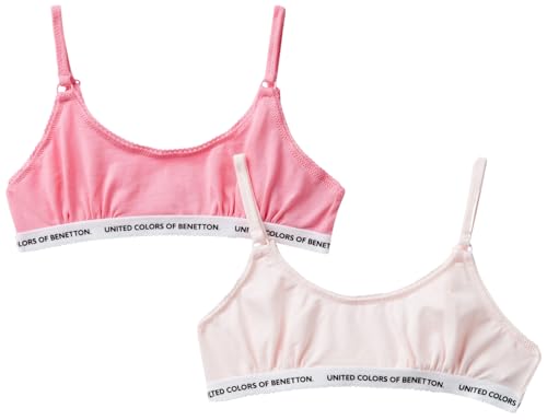 United Colors of Benetton Mädchen Set 2 BHS 3mc10r1in Unterwäsche, Mehrfarbig 909, S von United Colors of Benetton