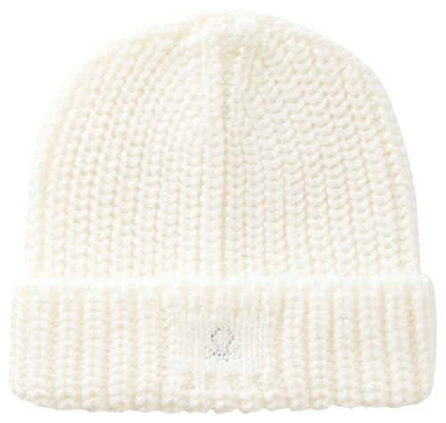United Colors of Benetton Mädchen Strickmütze 105hca008 Beanie-Mütze, Weiß, M von United Colors of Benetton