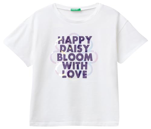 United Colors of Benetton Mädchen T 3096C10I0 Kurzarm Shirt, Bianco Ottico 101, L United Colors of Benetton Mädchen T 3096C10I0 Kurzarm Shirt, Bianco Ottico 101, L von United Colors of Benetton