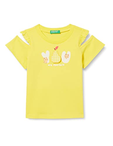 United Colors of Benetton Mädchen T 3096G108X Kurzarm Shirt, Giallo 35R, 82 von United Colors of Benetton