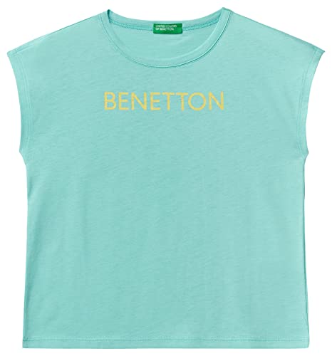 United Colors of Benetton Mädchen T 3I1XC10C0 Kurzarm Shirt, Turchese 18T, XL von United Colors of Benetton