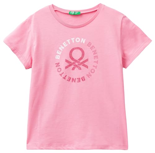 United Colors of Benetton Mädchen T 3I1XC10H8 Kurzarm Shirt, Rosa 38E, XXL von United Colors of Benetton