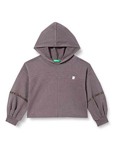 United Colors of Benetton Mädchen T-Shirt MIT Kapuze. M/L 3J74C201C LANGÄRMLIGER Hoodie, Dunkelgrau 00A, L von United Colors of Benetton
