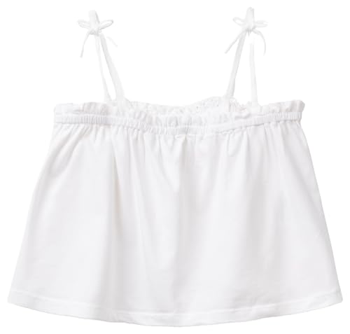 United Colors of Benetton Mädchen Tanktop 3fykch01h Unterhemd, Weiß, 130 cm von United Colors of Benetton