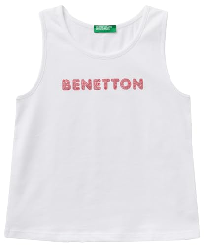 United Colors of Benetton Mädchen Tanktop 3i1xgh00t Unterhemd, Weiß, 1 Jahr von United Colors of Benetton