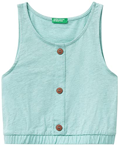 United Colors of Benetton Mädchen Tanktop 3ymrch00y Unterhemd, Türkis 78t, 130 cm von United Colors of Benetton