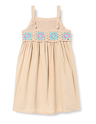 United Colors of Benetton Mädchen Vestito 4JO1CV01C Kleid, Beige 39A, S von United Colors of Benetton