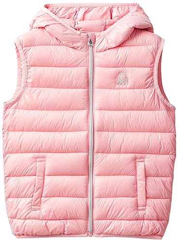 United Colors of Benetton Mädchen Weste 21incj008 Jacke, Rosa 03z, M von United Colors of Benetton